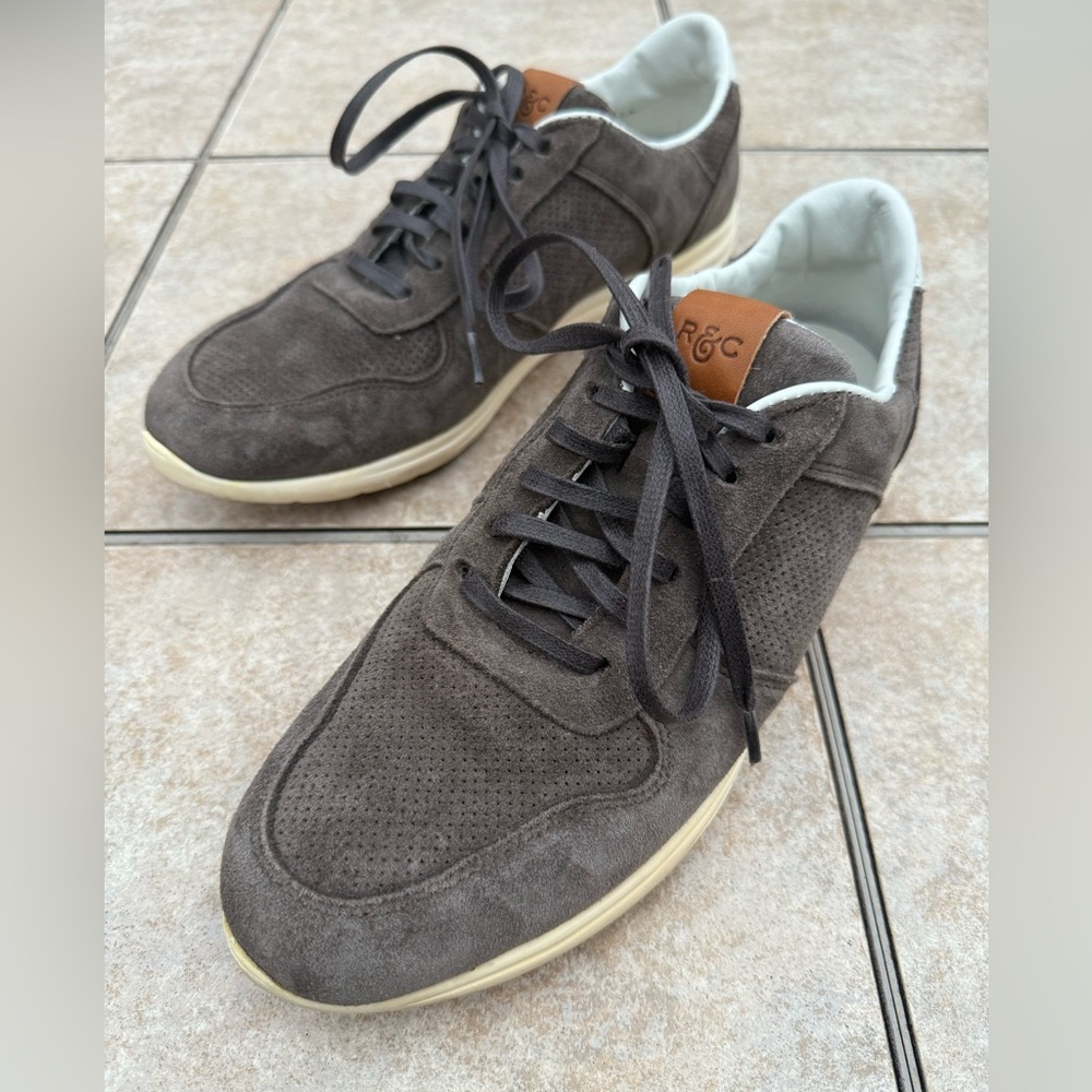Rancourt & Co. Bennett Mens Brown Suede Leather Casual Sneakers Shoes